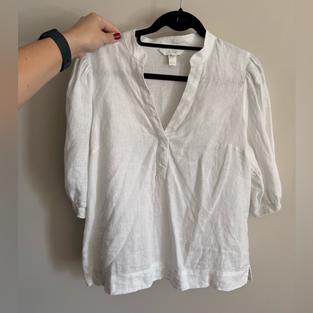 Lilly Pulitzer White Blouse